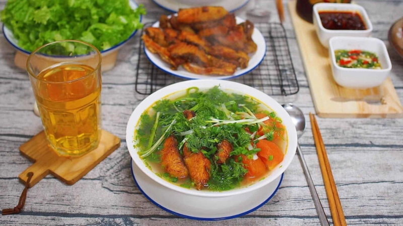 cách nấu bún cá