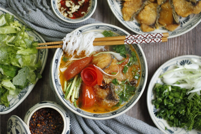 cách nấu bún cá