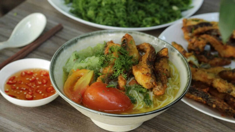 cách nấu bún cá