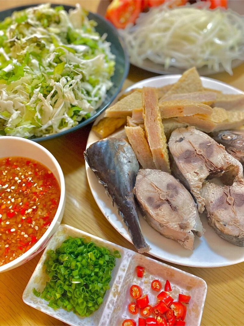 cách nấu bún cá