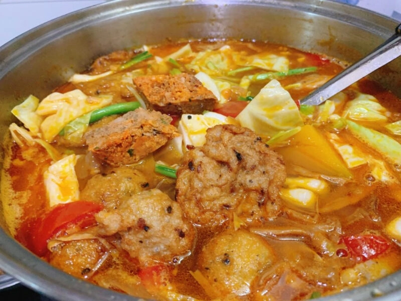 cách nấu bún chả cá