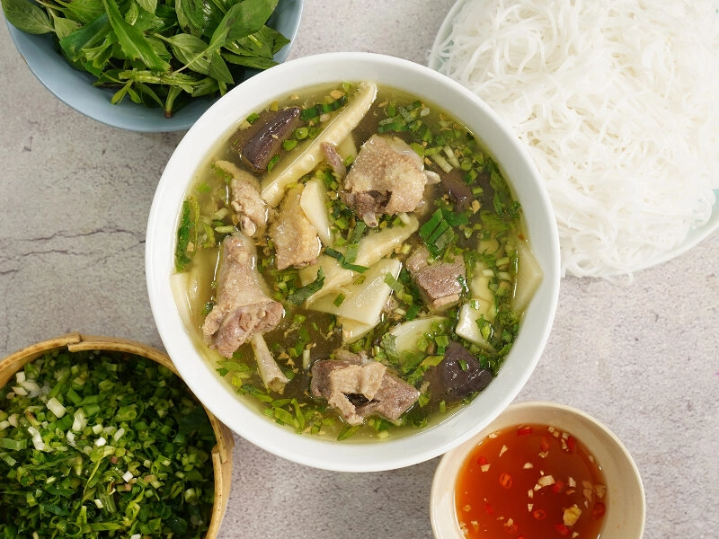 cách nấu bún măng vịt