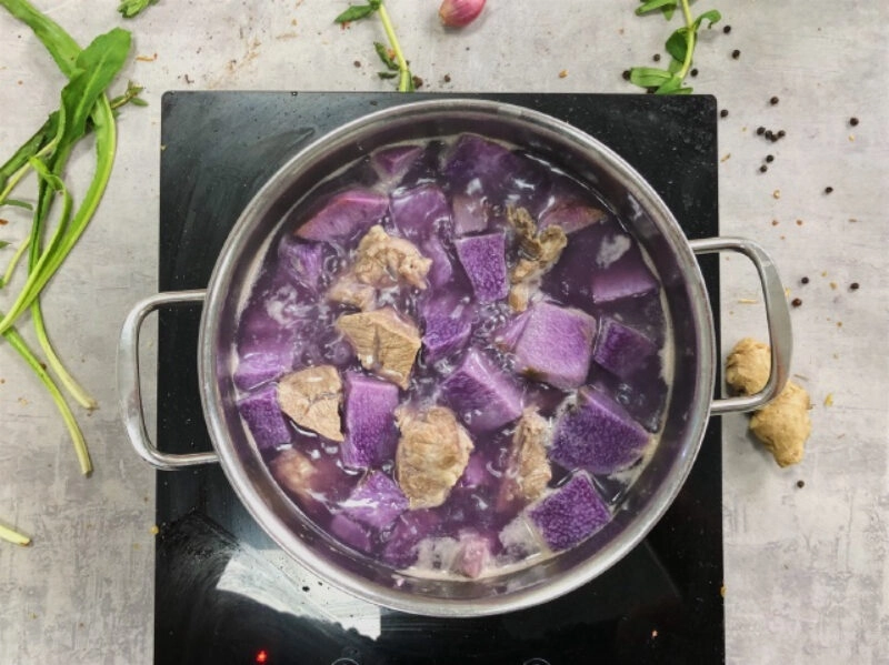 cách nấu canh khoai mỡ