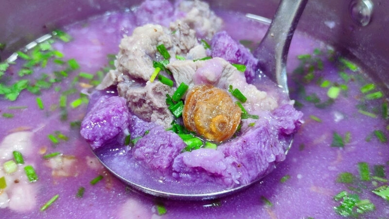 cách nấu canh khoai mỡ