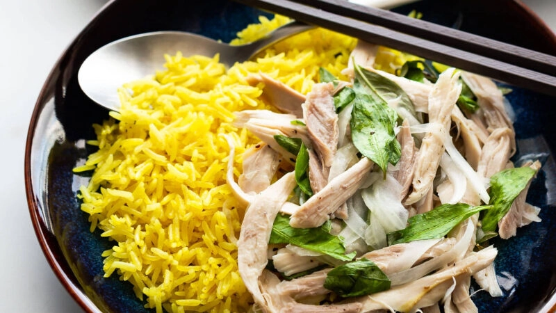 cách nấu cơm gà