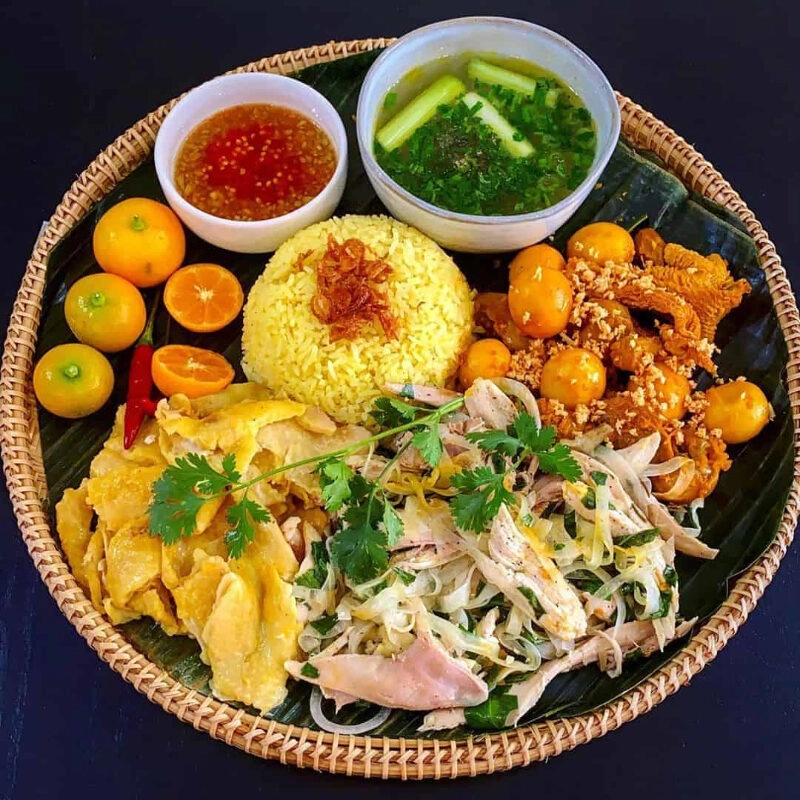 cách nấu cơm gà