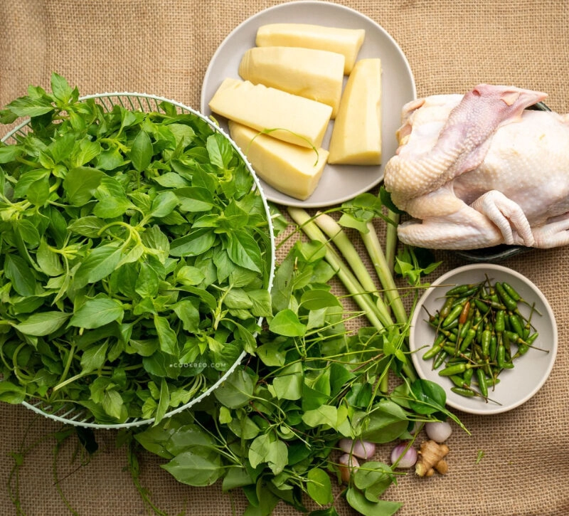 cách nấu lẩu gà lá giang