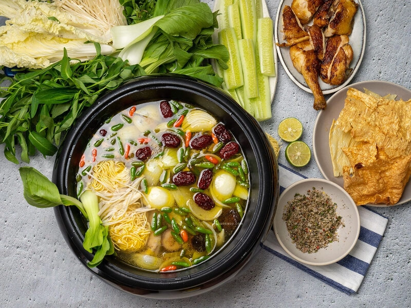 cách nấu lẩu gà