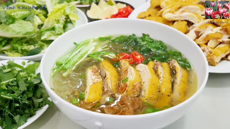 cách nấu miến gà