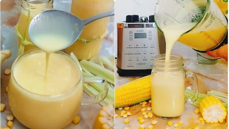 Cách nấu sữa bắp