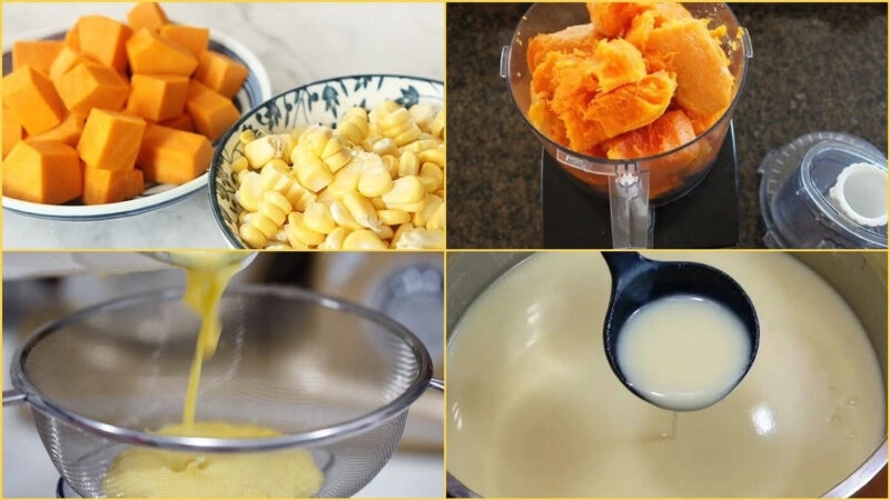 Cách nấu sữa bắp