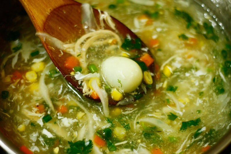 cách nấu súp gà