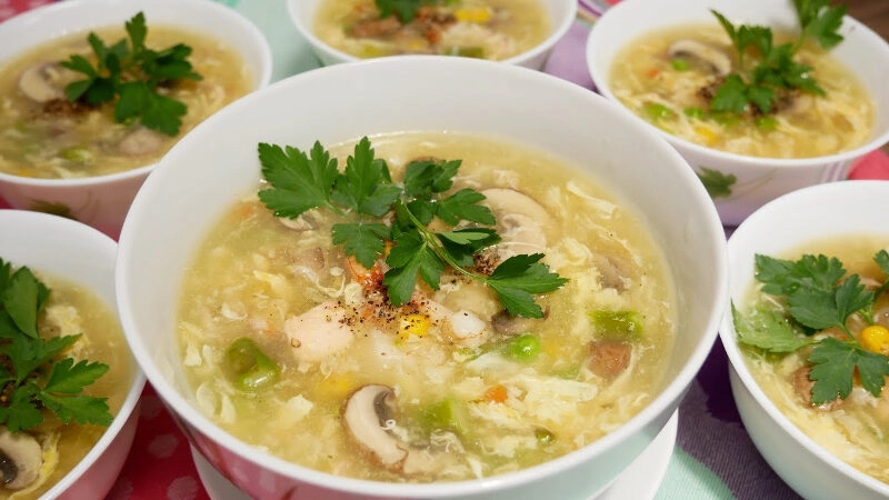 cách nấu súp gà