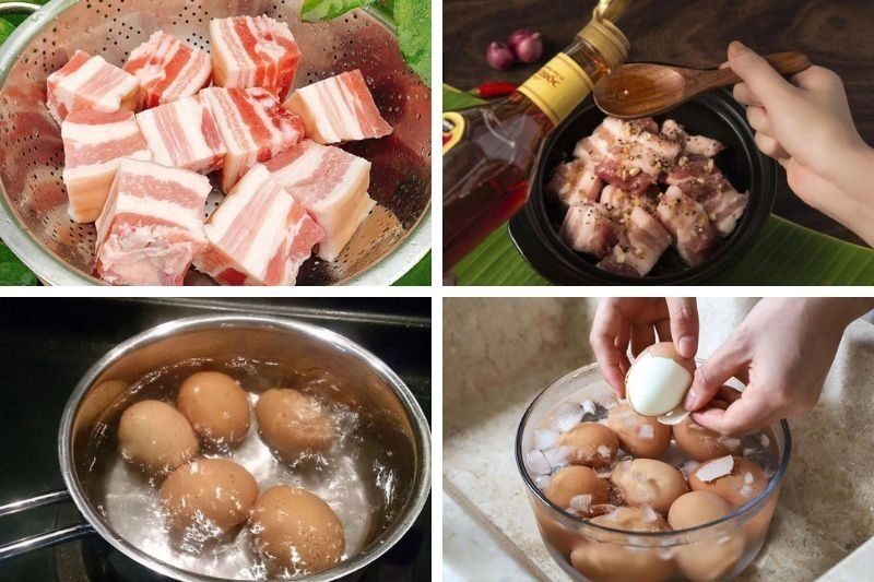 Cách nấu thịt kho trứng