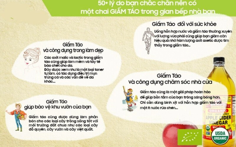 Kinh nghiệm giảm cân bằng giấm táo