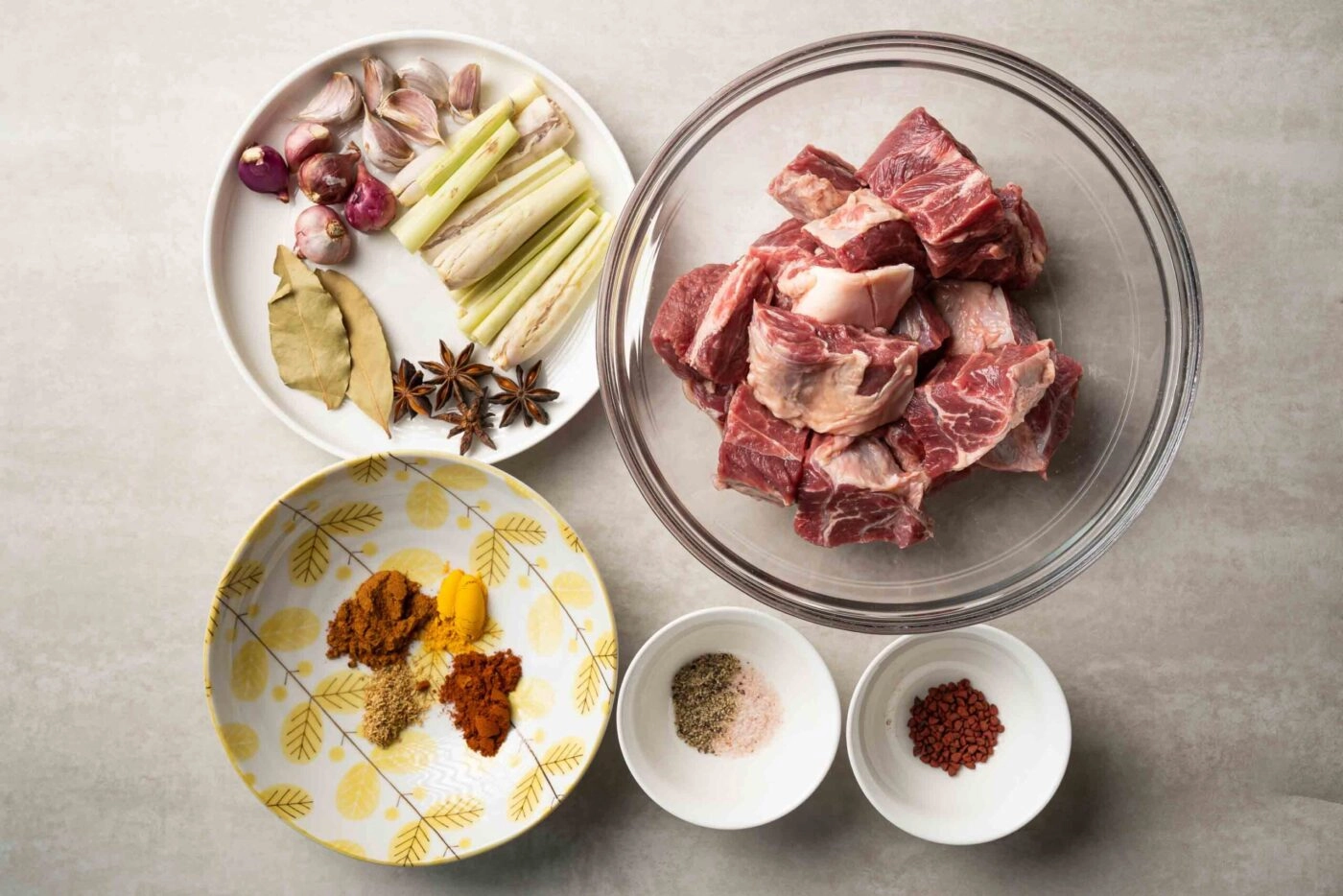 nguyên liệu nấu bò kho