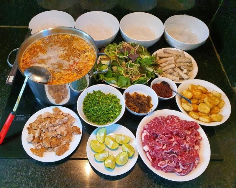 cách nấu bún riêu