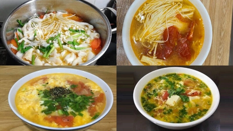 cách nấu canh cà chua