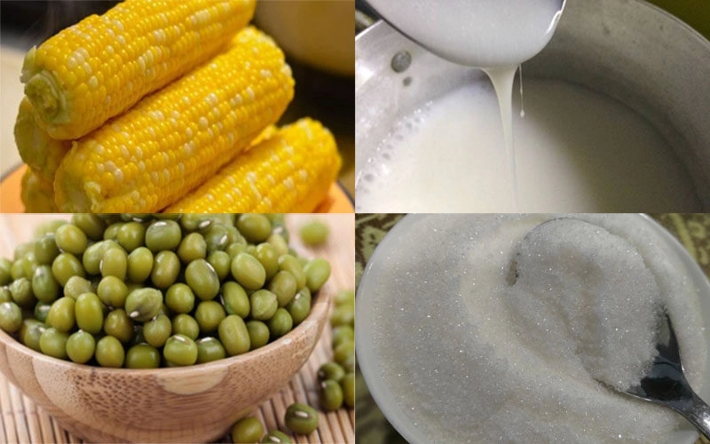 cách nấu chè bắp